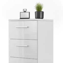 Nachttisch Weiß Hochglanz 38 X 66 Cm 2er Set Vicco 14 Nachttisch Weiß Hochglanz 38 X 66 Cm 2er Set Vicco -Vicco m1373 2er 06 ol