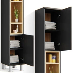 Badschrank "Aquis" Anthrazit/Sonoma 30 X 200 Cm Vicco -Vicco m1385 06 ol