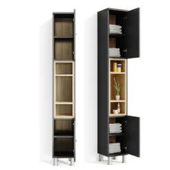 Badschrank "Aquis" Anthrazit/Sonoma 30 X 200 Cm Vicco -Vicco m1385 07 ol