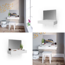 Schminktisch "Alessia" Weiß 90 Cm Vicco 18 Schminktisch "Alessia" Weiß 90 Cm Vicco -Vicco m1417 08 ol