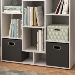 Raumteiler Weiß 103.9 X 143 Cm Mit 2 Faltboxen Vicco 14 Raumteiler Weiß 103.9 X 143 Cm Mit 2 Faltboxen Vicco -Vicco m1430 fb 05 ol