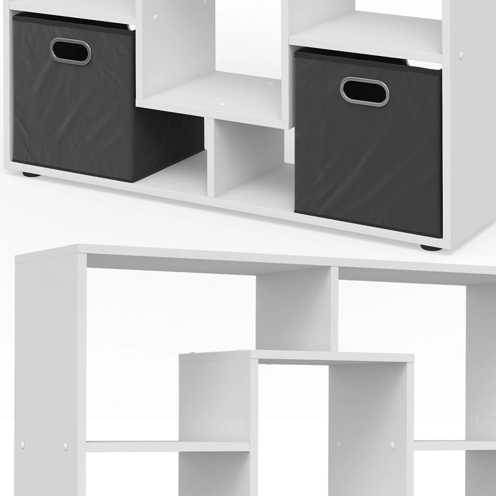 Raumteiler Weiß 103.9 X 143 Cm Mit 2 Faltboxen Vicco 8 Raumteiler Weiß 103.9 X 143 Cm Mit 2 Faltboxen Vicco – Bild 6