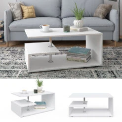 Couchtisch "Guillermo" Weiß 91 X 41 Cm Vicco -Vicco m1490 02 ol