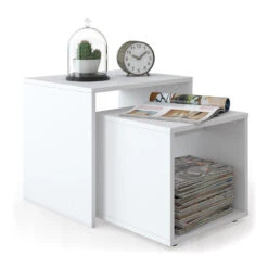 Couchtisch Set Weiß 45 X 48 Cm 2 Teile Vicco -Vicco m1552 07 ol