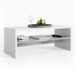 Couchtisch Weiß/Beton 99 X 40 Cm Vicco -Vicco m1587 07 ol