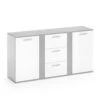 Sideboard "Novelli" Sonoma/Weiß 155 X 80 Cm Mit Schubladen Vicco -Vicco m1758 01 ol