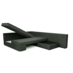 Sofa L Form "Milton" Grau 300 X 200 Cm Linke Ecke Vitalispa -Vicco m1763 07 ol