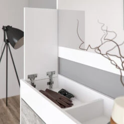 Garderobe "SanRemo" Beton/Weiß X Cm 3 Teile Vicco -Vicco m1786 05 ol