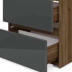 Waschtischunterschrank „Majest" Nussbraun/Anthrazit Hochglanz Vicco 15 Waschtischunterschrank „Majest" Nussbraun/Anthrazit Hochglanz Vicco -Vicco m1800 06 ol