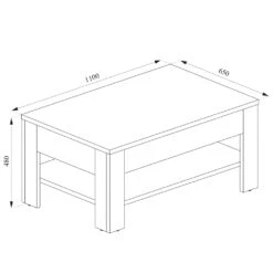 Couchtisch "Milan" Beton 110 X 48 Cm Vicco 11 Couchtisch "Milan" Beton 110 X 48 Cm Vicco -Vicco m1808 03 ol