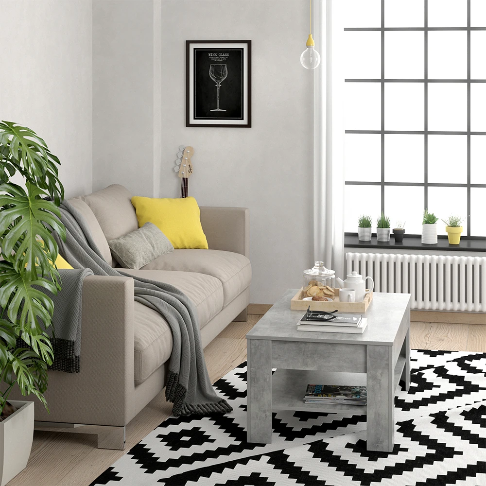 Couchtisch "Milan" Beton 110 X 48 Cm Vicco 6 Couchtisch "Milan" Beton 110 X 48 Cm Vicco – Bild 4