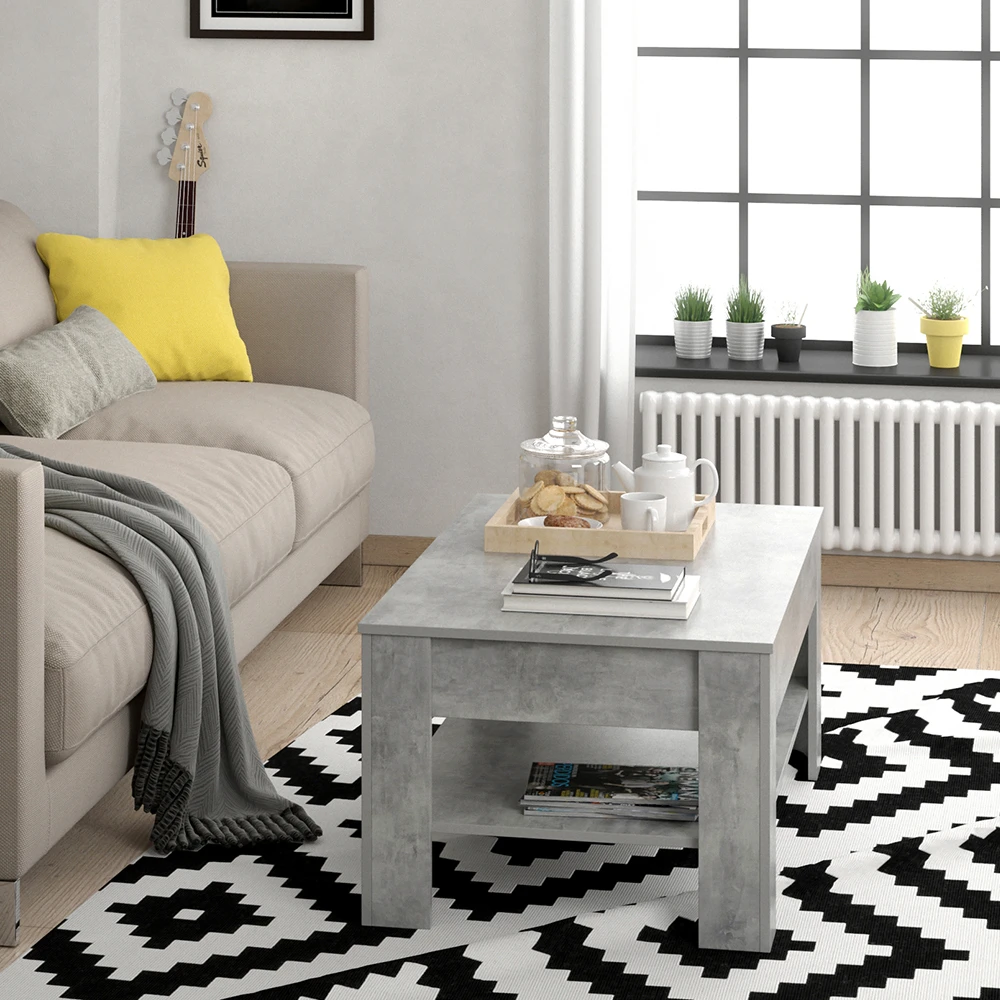 Couchtisch "Milan" Beton 110 X 48 Cm Vicco 7 Couchtisch "Milan" Beton 110 X 48 Cm Vicco – Bild 5