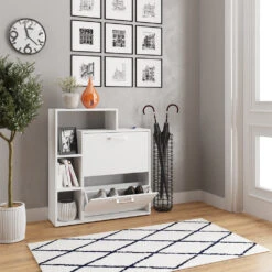 Schuhkipper "Orlando" Weiß 80 X 90 Cm Vicco 12 Schuhkipper "Orlando" Weiß 80 X 90 Cm Vicco -Vicco m1811 04 ol