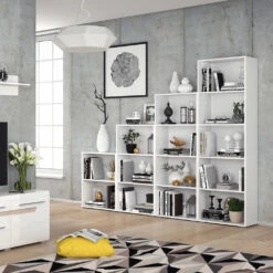 Bücherregal "Easy" Weiß 60 X 190 Cm XXL Vicco 14 Bücherregal "Easy" Weiß 60 X 190 Cm XXL Vicco -Vicco m1833 04 ol