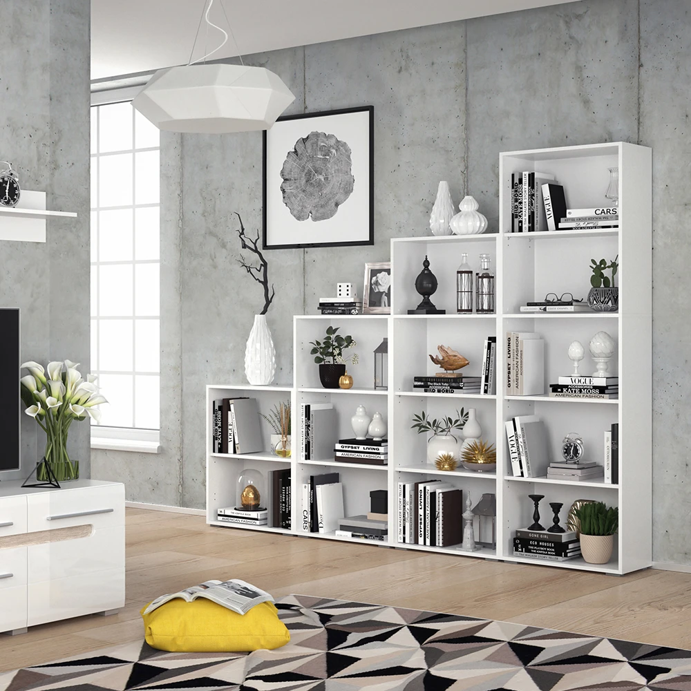 Bücherregal "Easy" Weiß 60 X 190 Cm XXL Vicco 6 Bücherregal "Easy" Weiß 60 X 190 Cm XXL Vicco – Bild 4