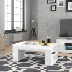 Couchtisch "Stelios" Weiß Hochglanz 100 X 42 Cm Vicco 13 Couchtisch "Stelios" Weiß Hochglanz 100 X 42 Cm Vicco -Vicco m1928 04 ol