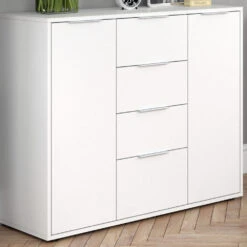 Sideboard "Leon" Weiß 100 X 84 Cm Vicco -Vicco m1943 05 ol