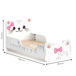 Kinderbett "Izzy" Weiß 80x160 Cm Ohne Matratze Vitalispa -Vicco m1964 03 ol