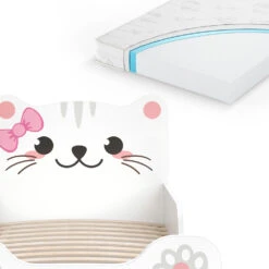 Kinderbett "Izzy" Weiß 80x160 Cm Mit Matratze Vitalispa 14 Kinderbett "Izzy" Weiß 80x160 Cm Mit Matratze Vitalispa -Vicco m1964 m 06 ol