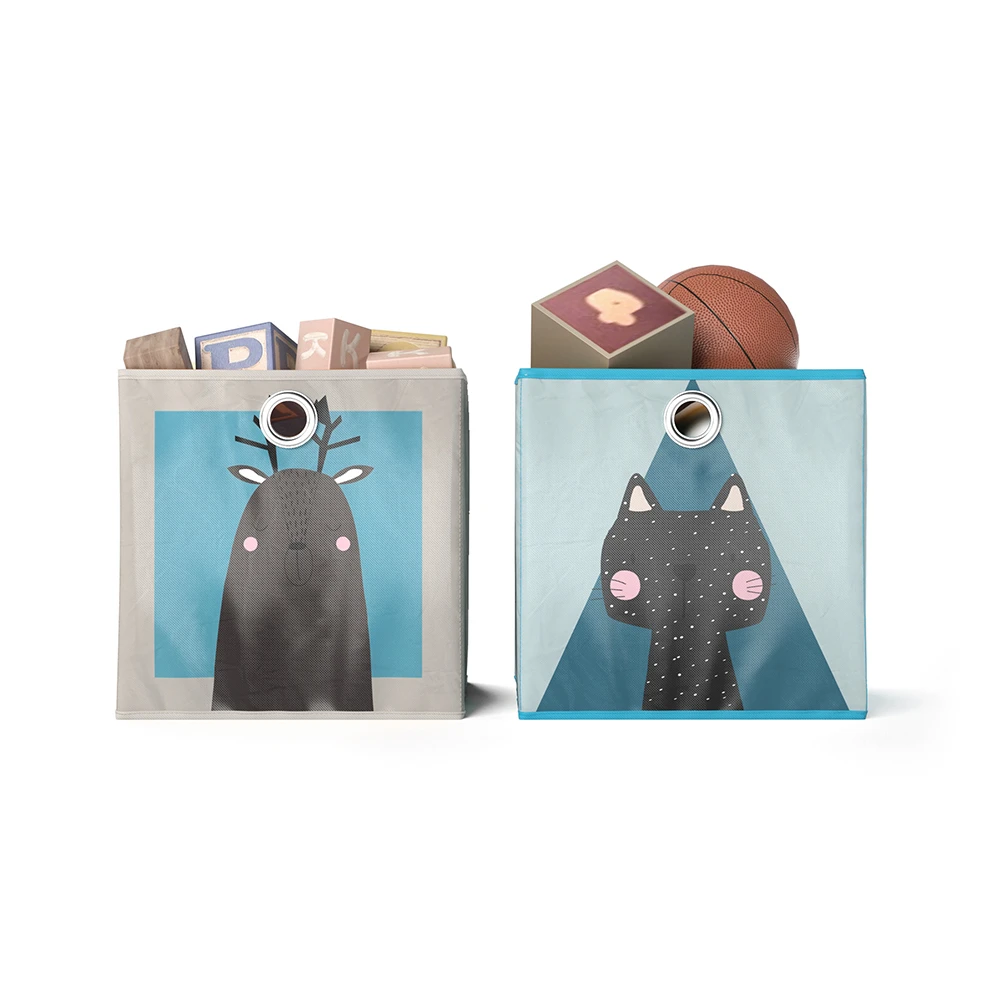 Faltbox 30x30 Grau/Blau 30 X 30 Cm 2er Set Vicco 9 Faltbox 30x30 Grau/Blau 30 X 30 Cm 2er Set Vicco – Bild 7