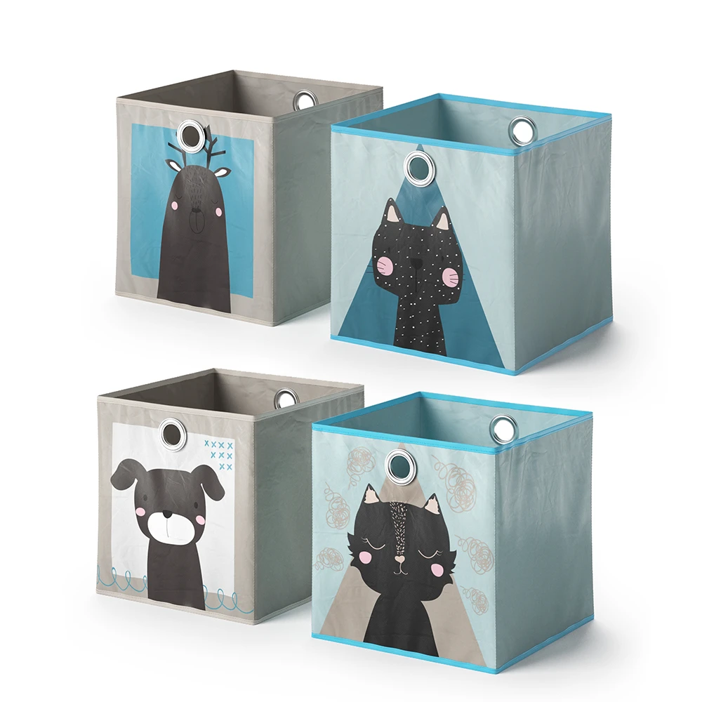 Faltbox 30x30 Grau/Blau 30 X 30 Cm 2er Set Vicco 10 Faltbox 30x30 Grau/Blau 30 X 30 Cm 2er Set Vicco – Bild 8