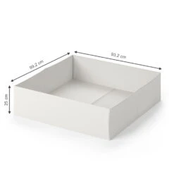 Faltbox Schublade Weiß 99.2 X 93.2 Cm 2er Set Vitalispa -Vicco m2052 03 ol