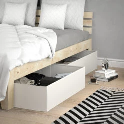 Faltbox Schublade Weiß 99.2 X 93.2 Cm 2er Set Vitalispa -Vicco m2052 04 adult ol