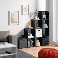 Treppenregal Schwarz 142,5 X 143 Cm Vicco 13 Treppenregal Schwarz 142,5 X 143 Cm Vicco -Vicco m2057 04 ol