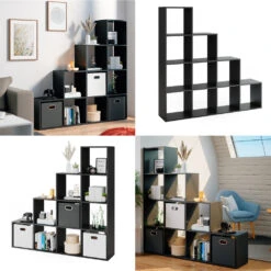 Treppenregal Schwarz 142,5 X 143 Cm Vicco 17 Treppenregal Schwarz 142,5 X 143 Cm Vicco -Vicco m2057 08 ol