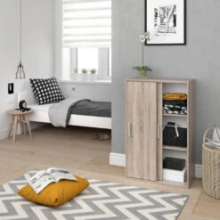 Kleiderschrank "Falk" Sonoma 68 X 108 Cm Vicco 13 Kleiderschrank "Falk" Sonoma 68 X 108 Cm Vicco -Vicco m2169 04 ol