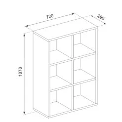 Raumteiler Schwarz 72 X 107.8 Cm Vicco -Vicco m2180 03 ol