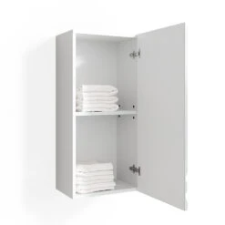 Badschrank "Freddy" Weiß Hochglanz 36 X 77 Cm Vicco -Vicco m2299 08 ol 1