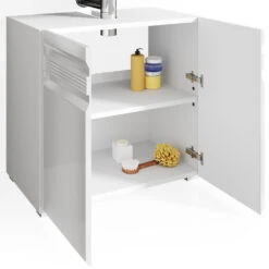 Waschbeckenunterschrank "Freddy" Weiß Hochglanz 60 X 56 Cm Vicco -Vicco m2300 06 ol