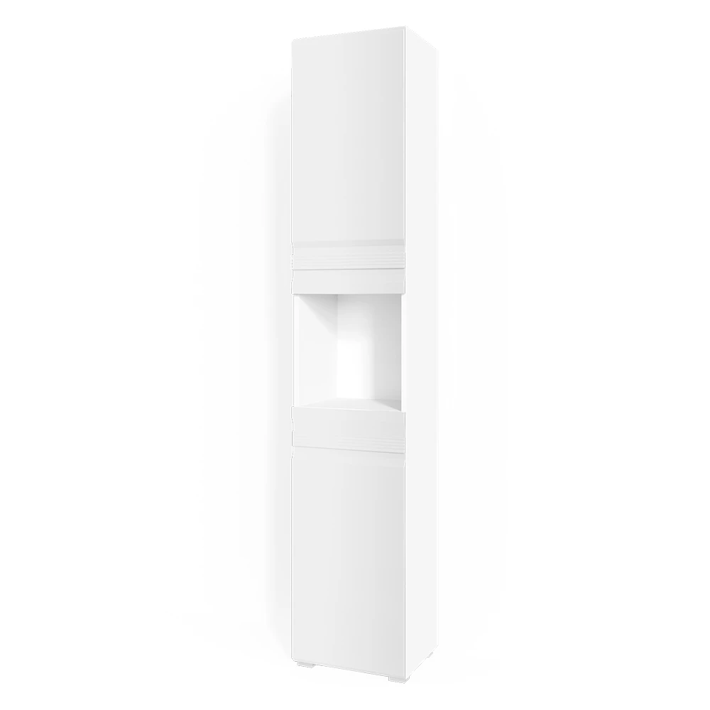 Badschrank "Freddy" Weiß Hochglanz 36 X 190.5 Cm Vicco 3 Badschrank "Freddy" Weiß Hochglanz 36 X 190.5 Cm Vicco