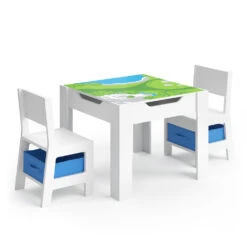 Kindersitzgruppe "Stella" Weiß/Blau Vicco