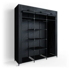 DIY Kleiderschrank XXL 150 X 175 X 45 Cm Schwarz Vicco