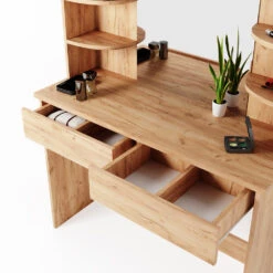 Schminktisch "Charlotte" Goldkraft Eiche 108 Cm Mit LED Beleuchtung Vicco 14 Schminktisch "Charlotte" Goldkraft Eiche 108 Cm Mit LED Beleuchtung Vicco -Vicco m2462 l 06 ol