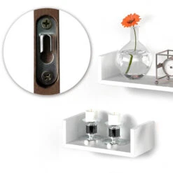 Wandregal Weiß 60 X 10 Cm 3er Set Vicco -Vicco m2471 06 ol