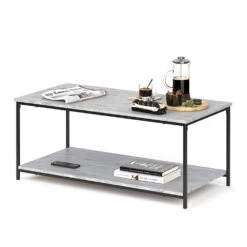 Couchtisch "Fyrk" Beton/Schwarz 108 X 52 Cm Vicco 15 Couchtisch "Fyrk" Beton/Schwarz 108 X 52 Cm Vicco -Vicco m2509 07 ol