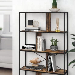 Raumteiler "Fyrk" Eiche Rustikal/Schwarz 80 X 146 Cm Vicco -Vicco m2518 05 ol