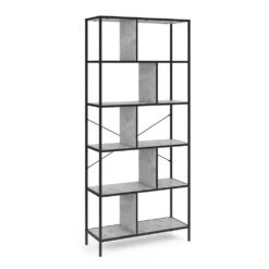 Raumteiler "Fyrk" Beton/Schwarz 80 X 180 Cm Vicco