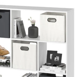 Raumteiler "Nove" Weiß 104 X 108 Cm 7 Fächer Vicco -Vicco m2600 06 ol