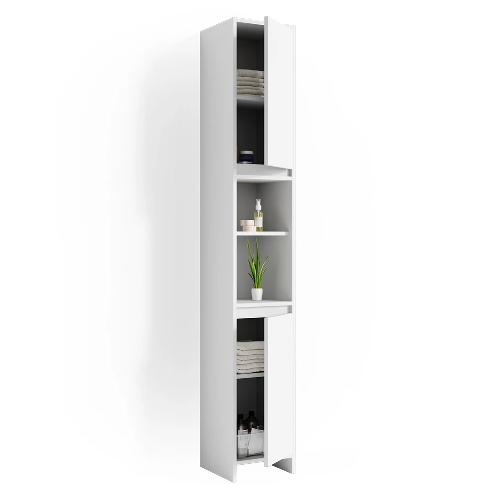 Badschrank "Emma" Weiß 30 X 190 Cm Vicco 9 Badschrank "Emma" Weiß 30 X 190 Cm Vicco – Bild 7