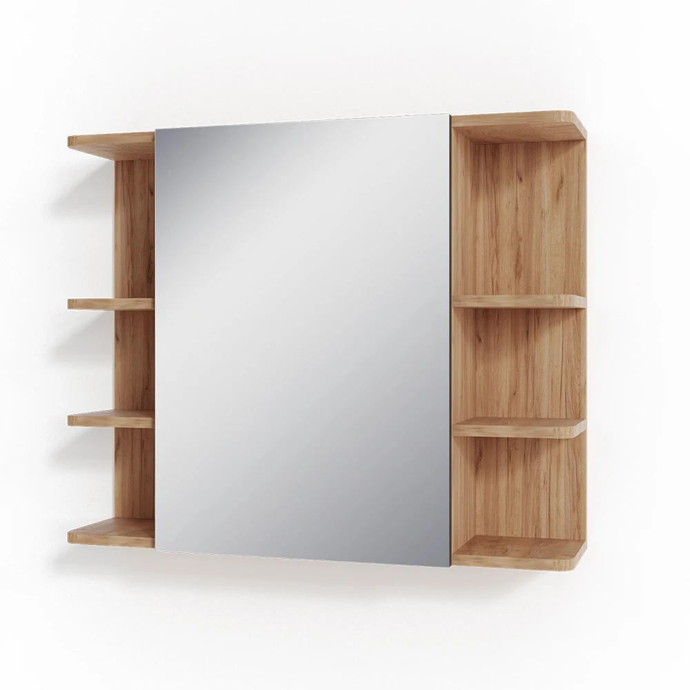 Bad Spiegelschrank "Fynn" Eiche/Anthrazit 80 X 64 Cm Vicco 3 Bad Spiegelschrank "Fynn" Eiche/Anthrazit 80 X 64 Cm Vicco