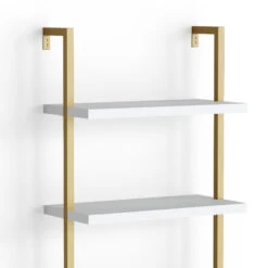 Leiterregal "Ava" Weiß/Gold 60 X 183 Cm Vicco -Vicco m2636 06 ol