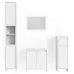 Badmöbel Set "Emma" Weiß 4 Teile Vicco