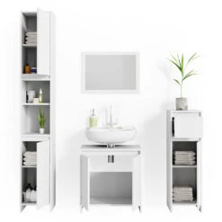 Badmöbel Set "Emma" Weiß 4 Teile Vicco -Vicco m2657 07 ol