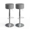 Barhocker 2er Set Grau 38.5 X 92 Cm 2 Teilig Vicco -Vicco m2667 01 ol