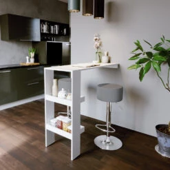 Barhocker 2er Set Grau 38.5 X 92 Cm 2 Teilig Vicco -Vicco m2667 04 ol