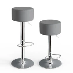 Barhocker 2er Set Grau 38.5 X 92 Cm 2 Teilig Vicco -Vicco m2667 08 ol